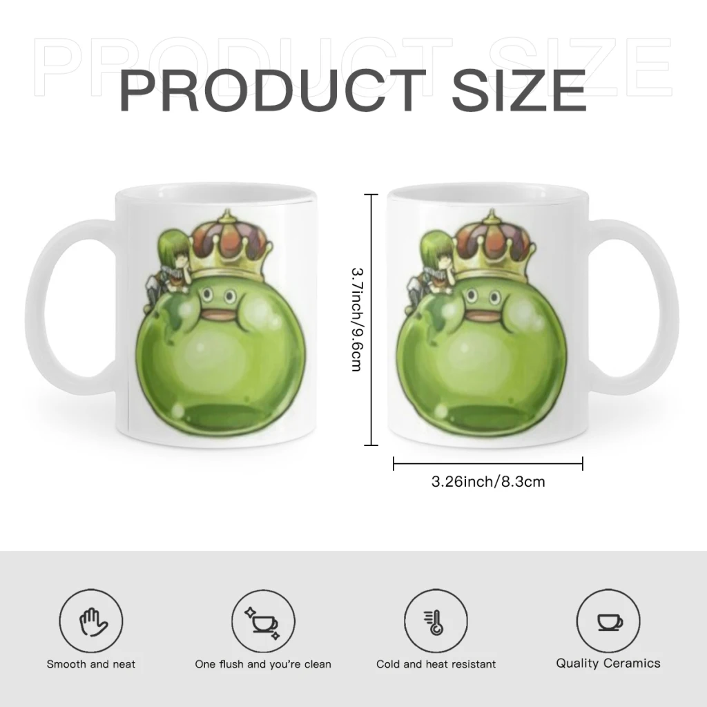 Dragon Quest Dai Adventure Cartoon Japan Anime Ceramic Mug Perfect for Coffee Tea Double Sided Design for Unique Gift Idea