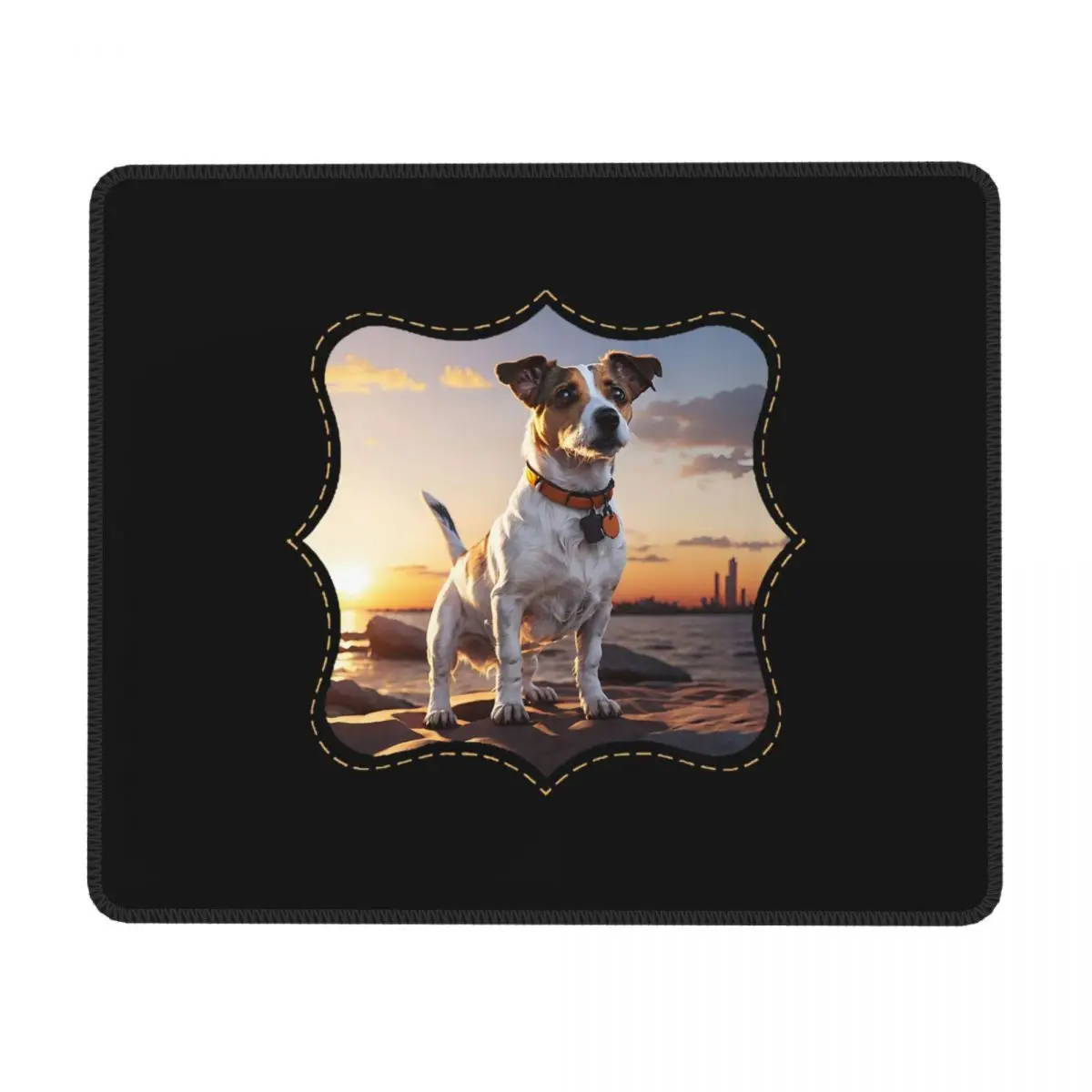 Jack Russell Dog At Sunset Multi-size Mouse Pad Computer Keyboard Mouse Mat Gaming PC Laptop Desk Mat Accessories Table Mats