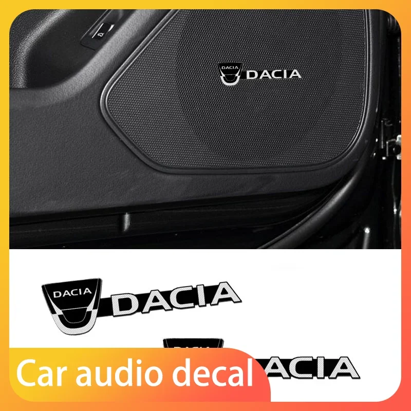 

Stereo sticker car audio decoration badge For Dacia Duster Logan Sandero Lodgy Dokker Stepway Mcv 2 Solenza Largus