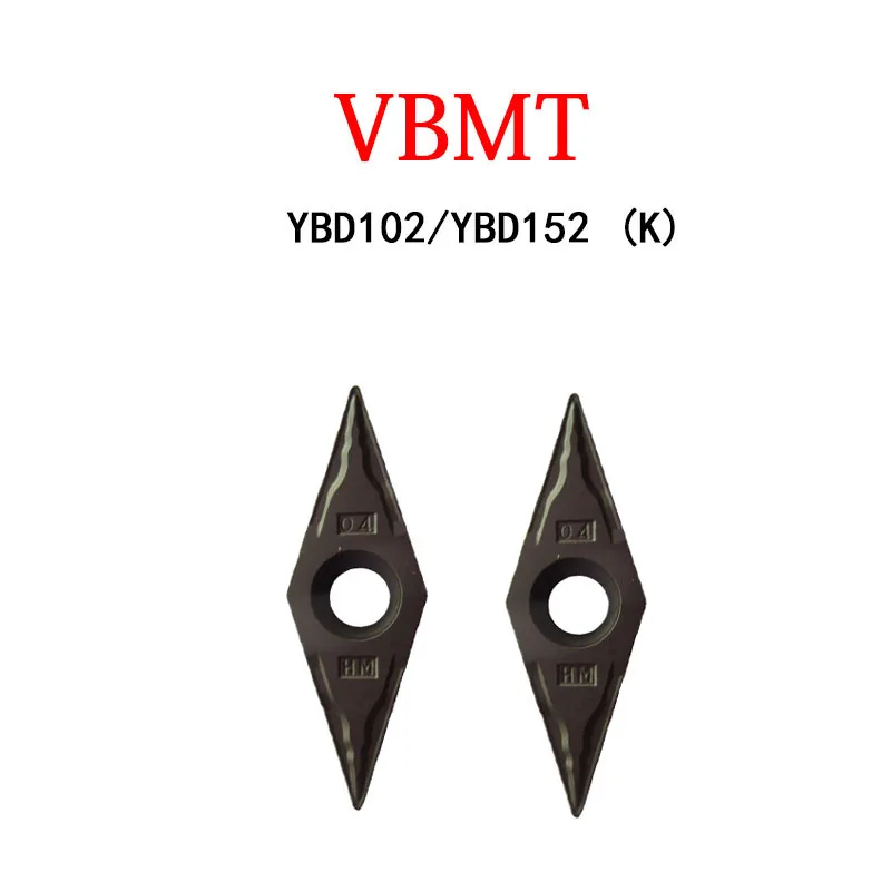 

VBMT160404 VBMT160408 VBMT 160404 160408 HM YBD102 YBD152 CNC Original Carbide Inserts Processing Cast Iron Lathe Cutting Tool