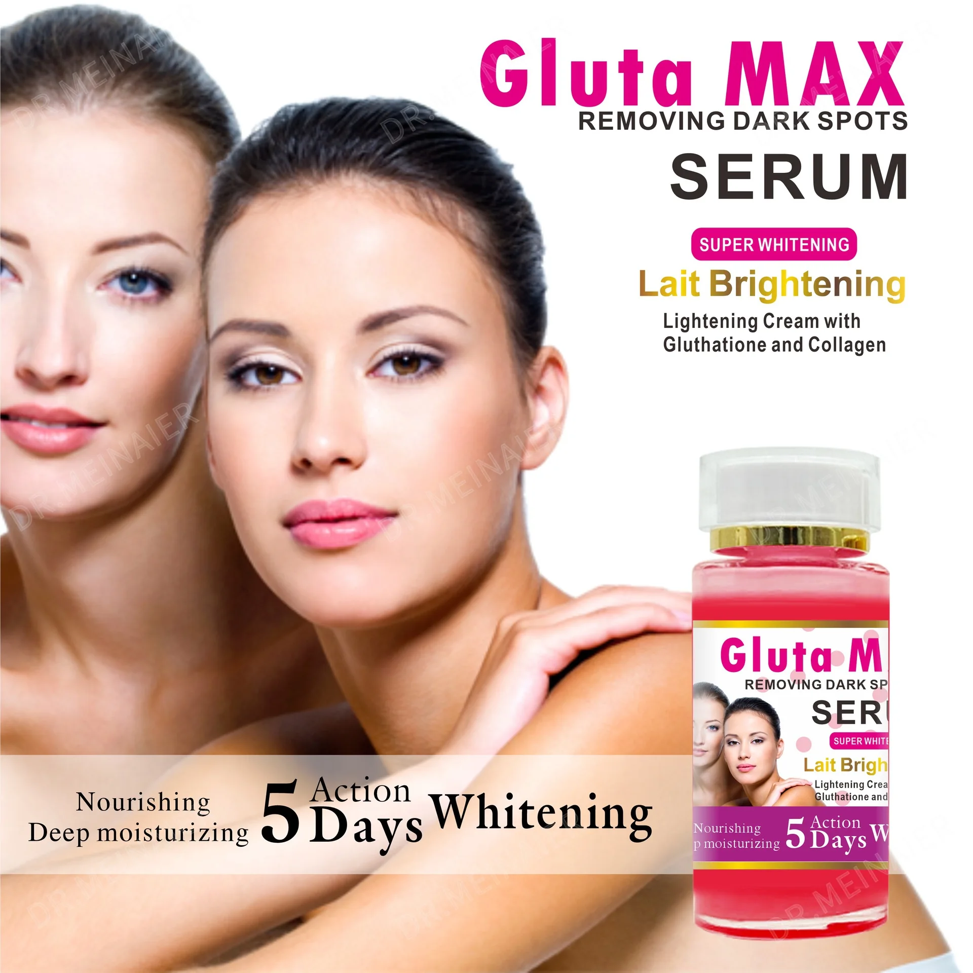 120ml Gluta Max Collagen Face Serum Repairing Essence Elasticizing Serum Original Solution Moisturizing Firming Face Skin Care