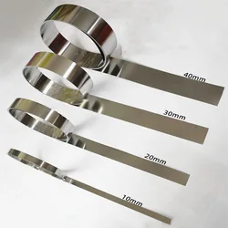 0.1mmTO 1mm Thick High Elasticity 301 Stainless Steel Foil Strip Steel Foil Roll Narrow Strip Width 10/15/20/25/30/50mm