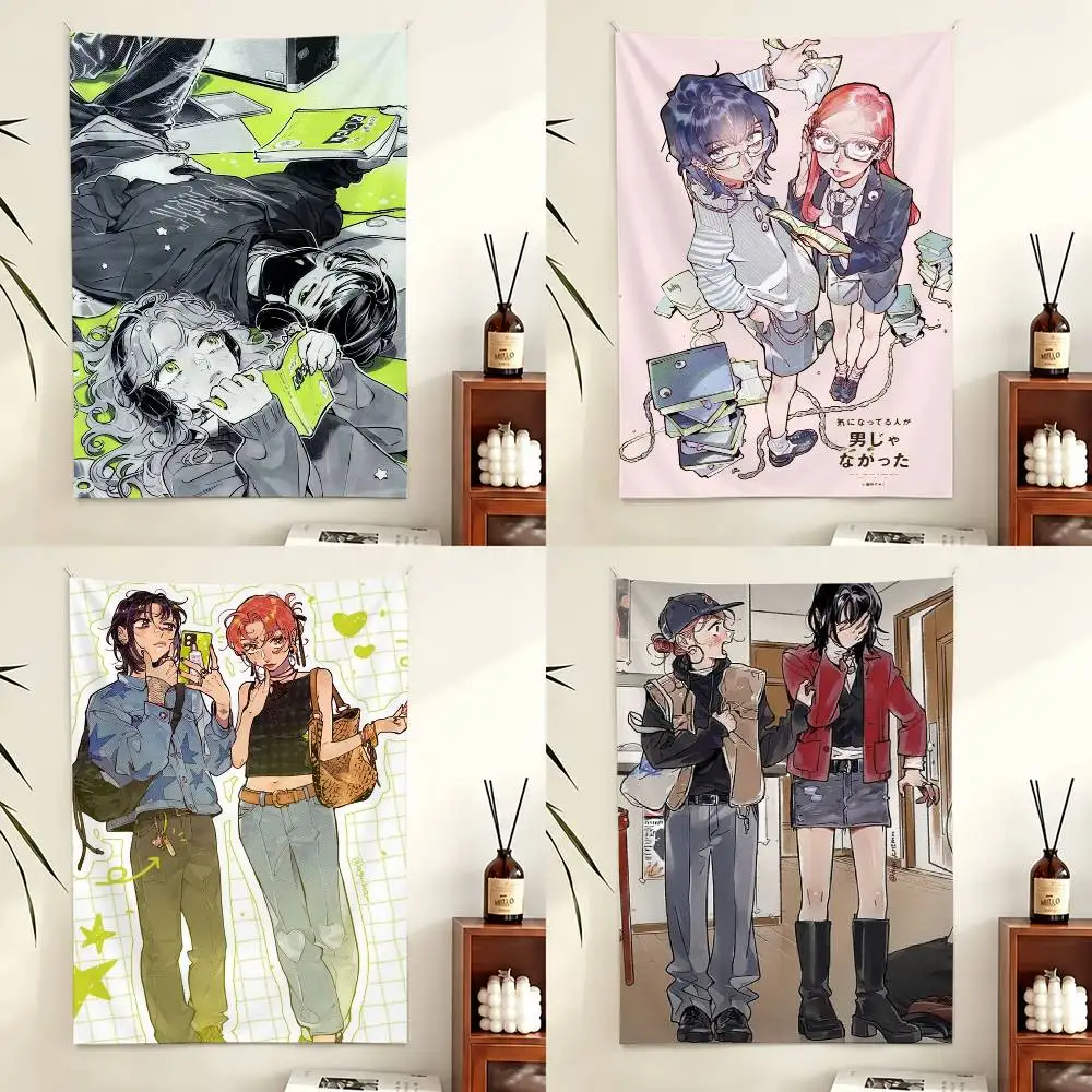 Aya Osawa Mitsuki Koga MitsuAya Flag Digital Printing Banner for Garage Wall Out Door Decoration