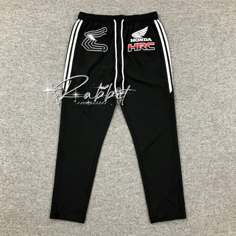 

2025 New Summer Outdoor Cycling Speed Dry Pants Honda Racing F1 Track Rider Fashion Street Retro Casual Pants