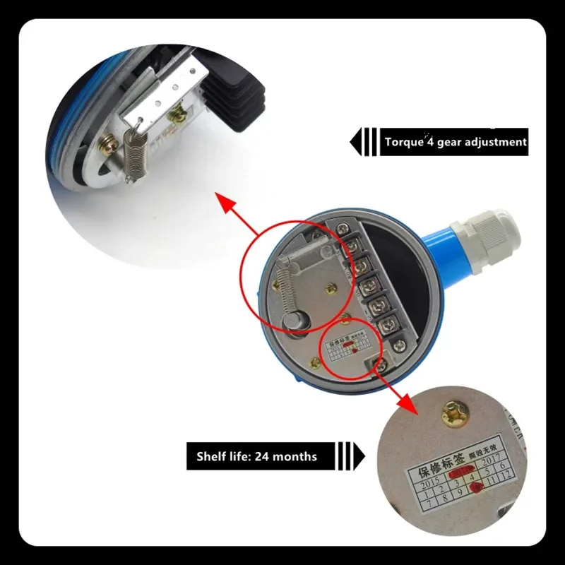 مفتاح مستوى المواد الدوارة المقاومة، مقياس مستوى المواد، مفتاح مستوى 220 فولت، RS-10 RBA، محمل مزدوج.