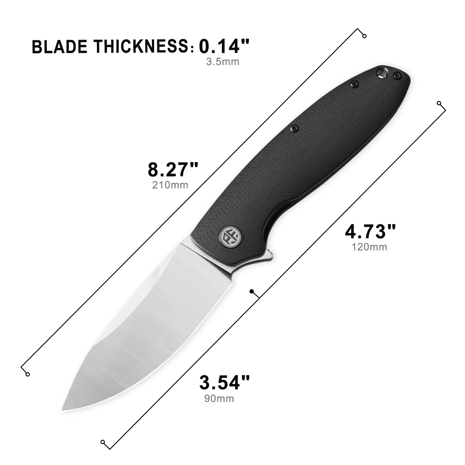 Petrified Fish PFB01 Jackknife Folding Knife D2 Steel Micarta Handle Multi-tool Fish Knife Outdoor Camping EDC Pocket Hand Tool