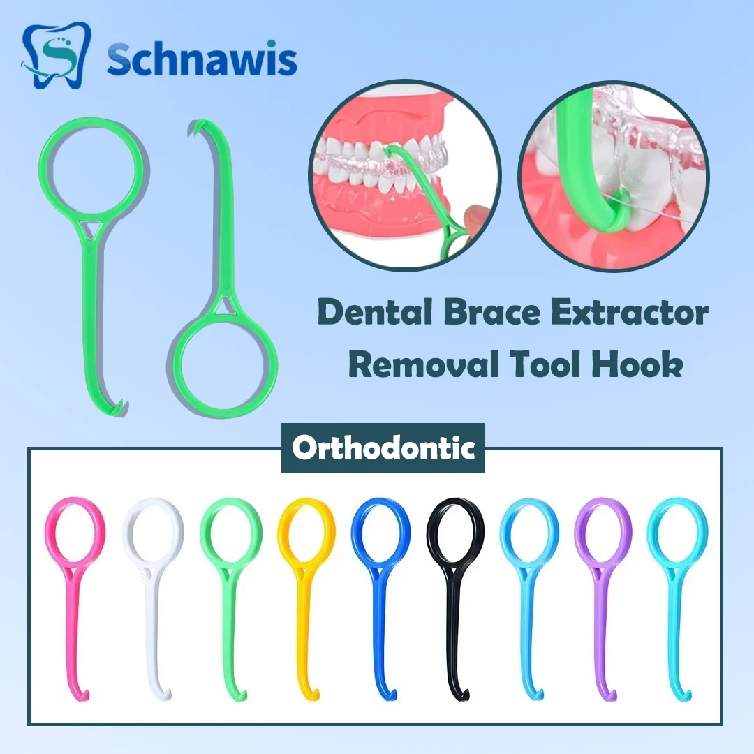 Dental Brace Extractor Removal Tool Hook Orthodontic Aligner Remove Invisible Removable Braces Clear Aligner Oral Care