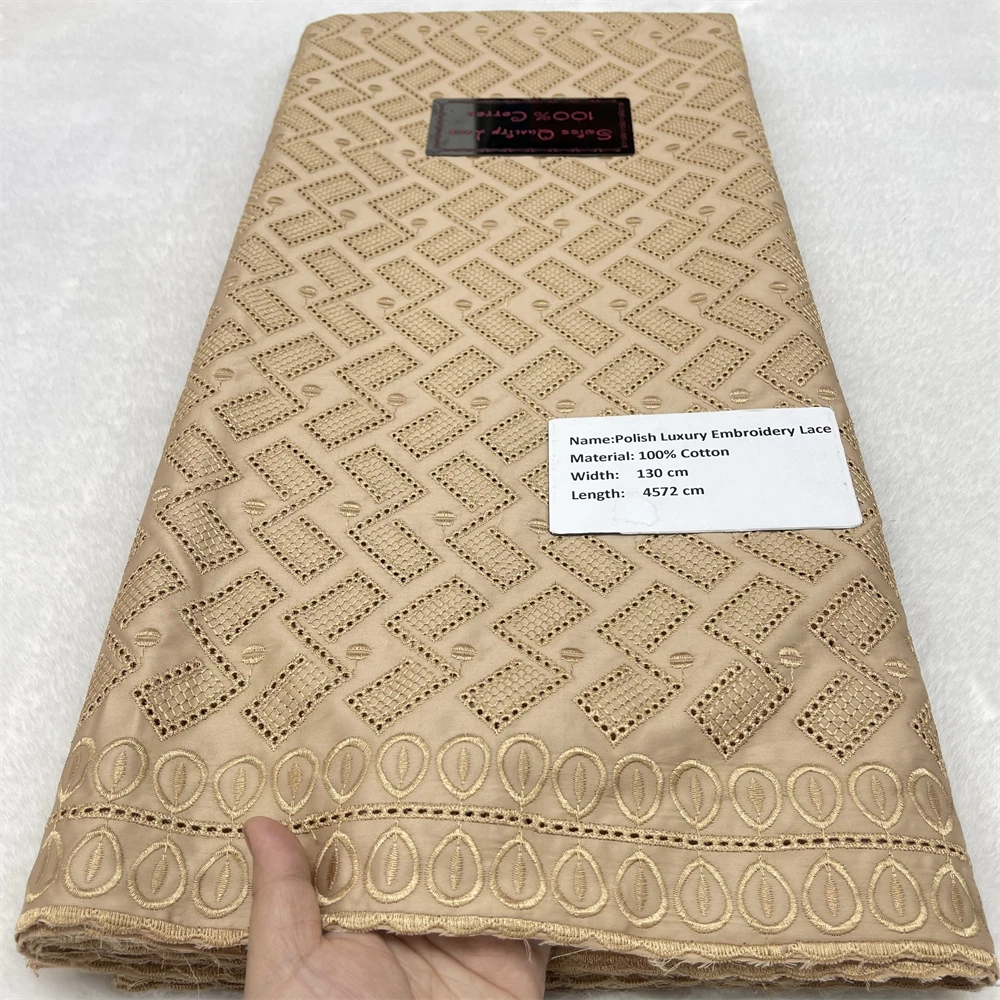 

Африканское хлопковое кружево 2026 года, вышивка, 5 ярдов, нигерийское швейцарское кружево-вуаль для пошива женских свадебных и праздничных платьев