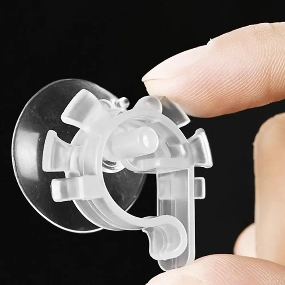 

20Pcs Plastic Fish Tank Hose Clamp Wall Mounting Firmly Hold Water Tubes Fixed Clip with Suction Cup