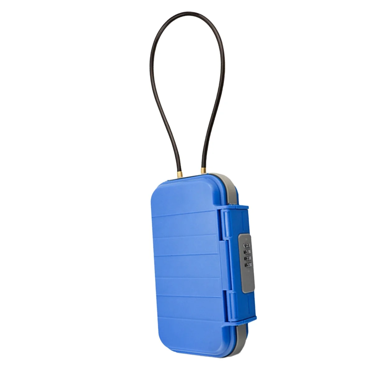 N18R Portable Safe BoxTravelSafe Box Large Capacity Security Lockbox Code Waterproof Key Lock Box with Removable Cable Handle