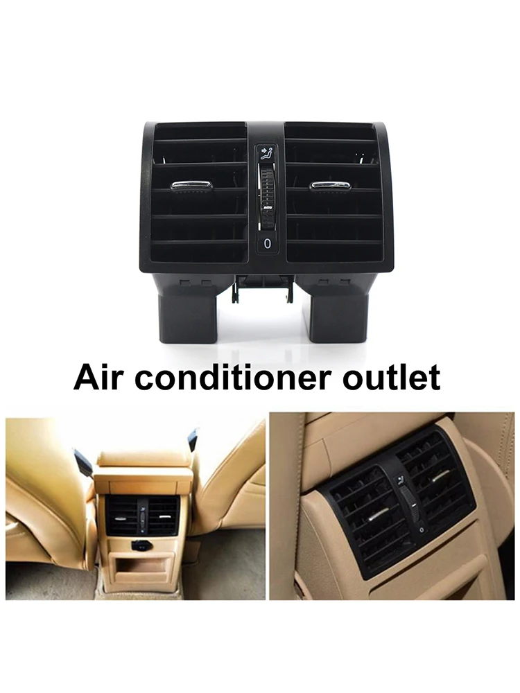 Car Air Conditioning Rear Air Vent Air Conditioning Air Vent Outlet for VW Touran 2003-2015 Caddy 2004-2015 Replacement Parts