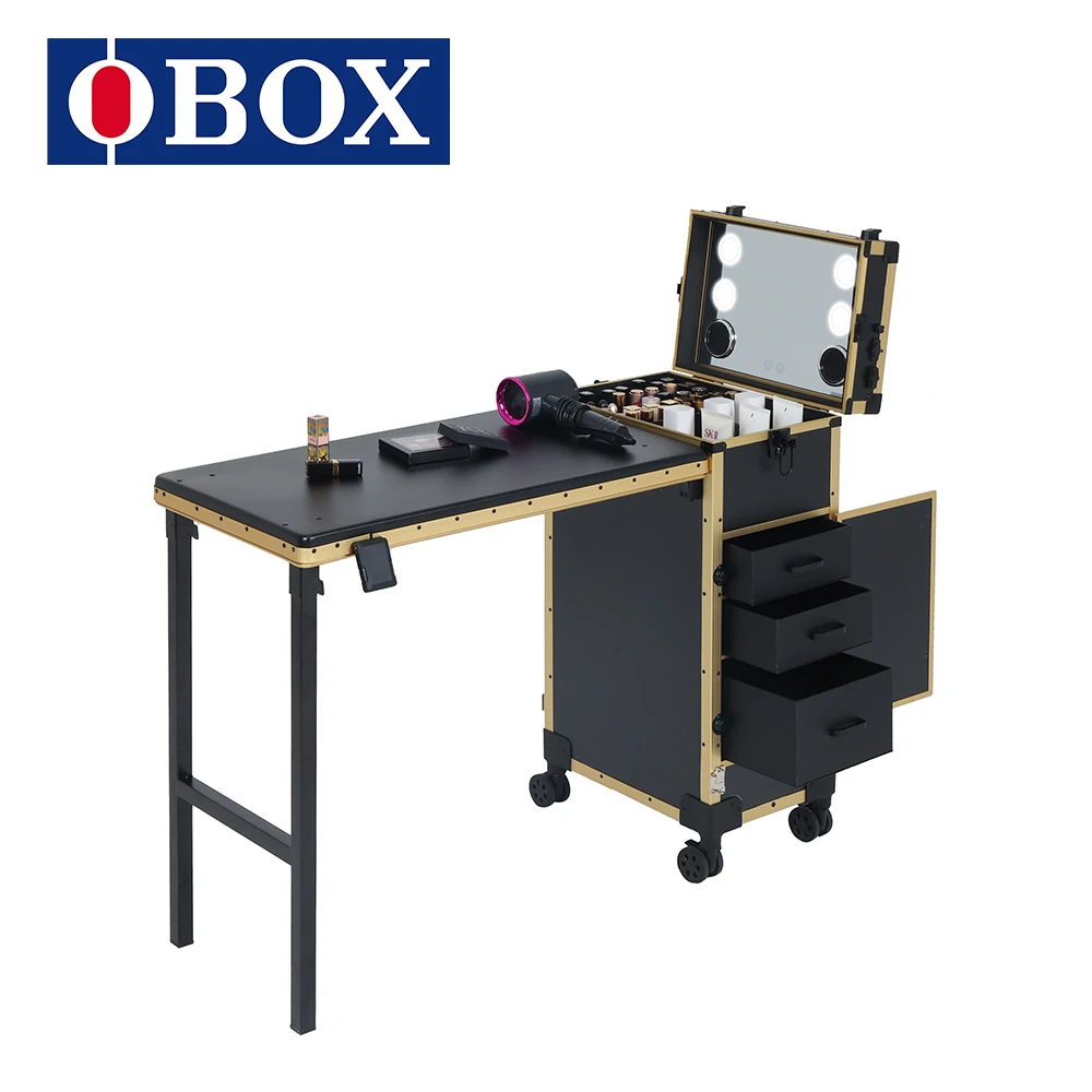 Foldable Table Nail Desk Salon Furniture Set for Makeup Artist  Beauty Studio Home Diy