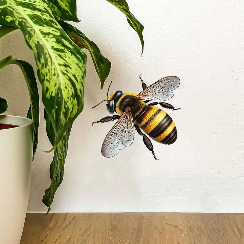 M438 Bienen Insekten Tiere Wanda uf kleber Toilette Wohnzimmer Schrank Kühlschrank Wohnkultur Aufkleber Aufkleber – Detail 3