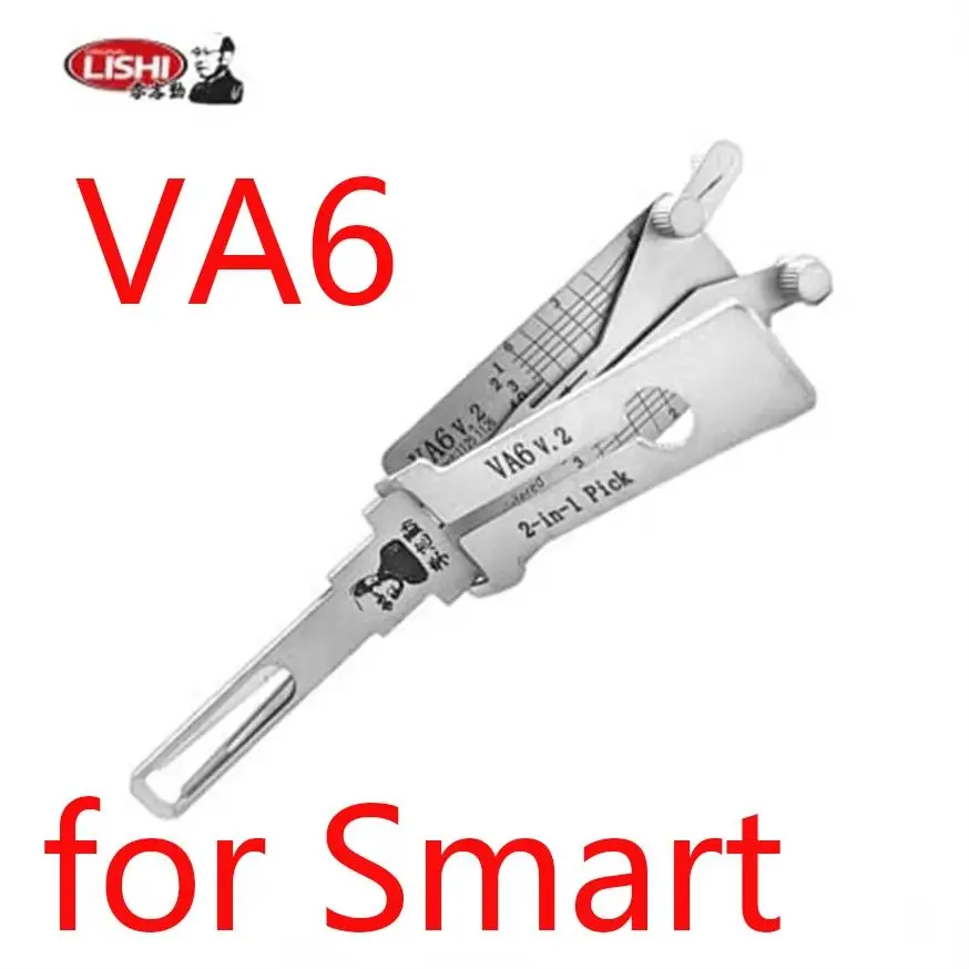 

Инструмент Lishi 2-в-1 для вскрытия замков и декодирования ключей Smart Fortwo VA6, программатор автомобильных ключей