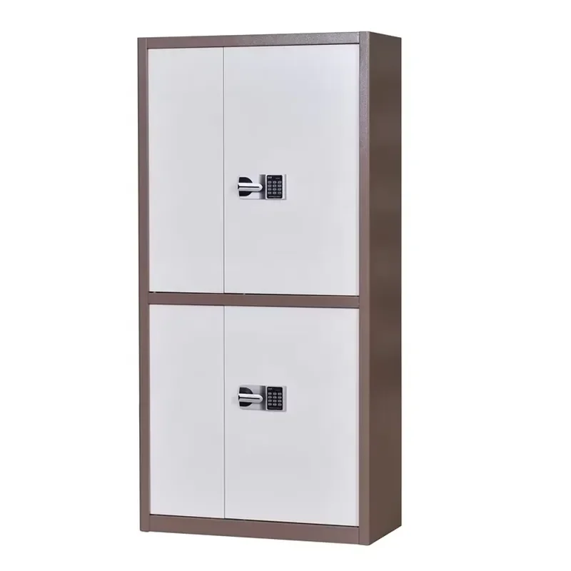 Large Metal File Cabinet Steel Office Safe Electronic Lock Confidential Document Security Storage