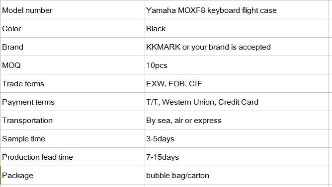 Flight Case For Yamaha MOXF8 88-Key Synthesizer Keyboard