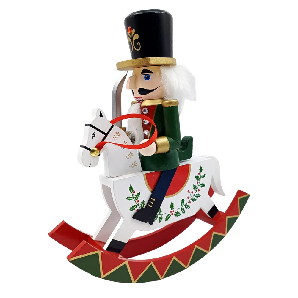 

Nutcracker Desktop Decoration Figure with Drum Halloween Decorations Indoor Number Christmas Nutcrackers Figures Wooden
