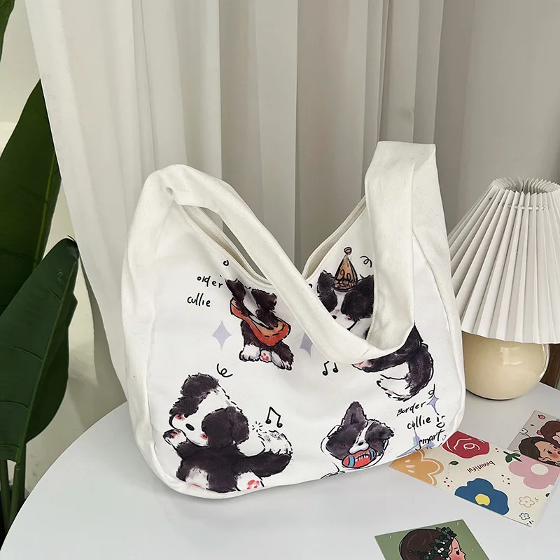 Casual Large-capacity Canvas Bag Student Class Commuter Sweet Outing Shoulder Bag Tote Women's Bag