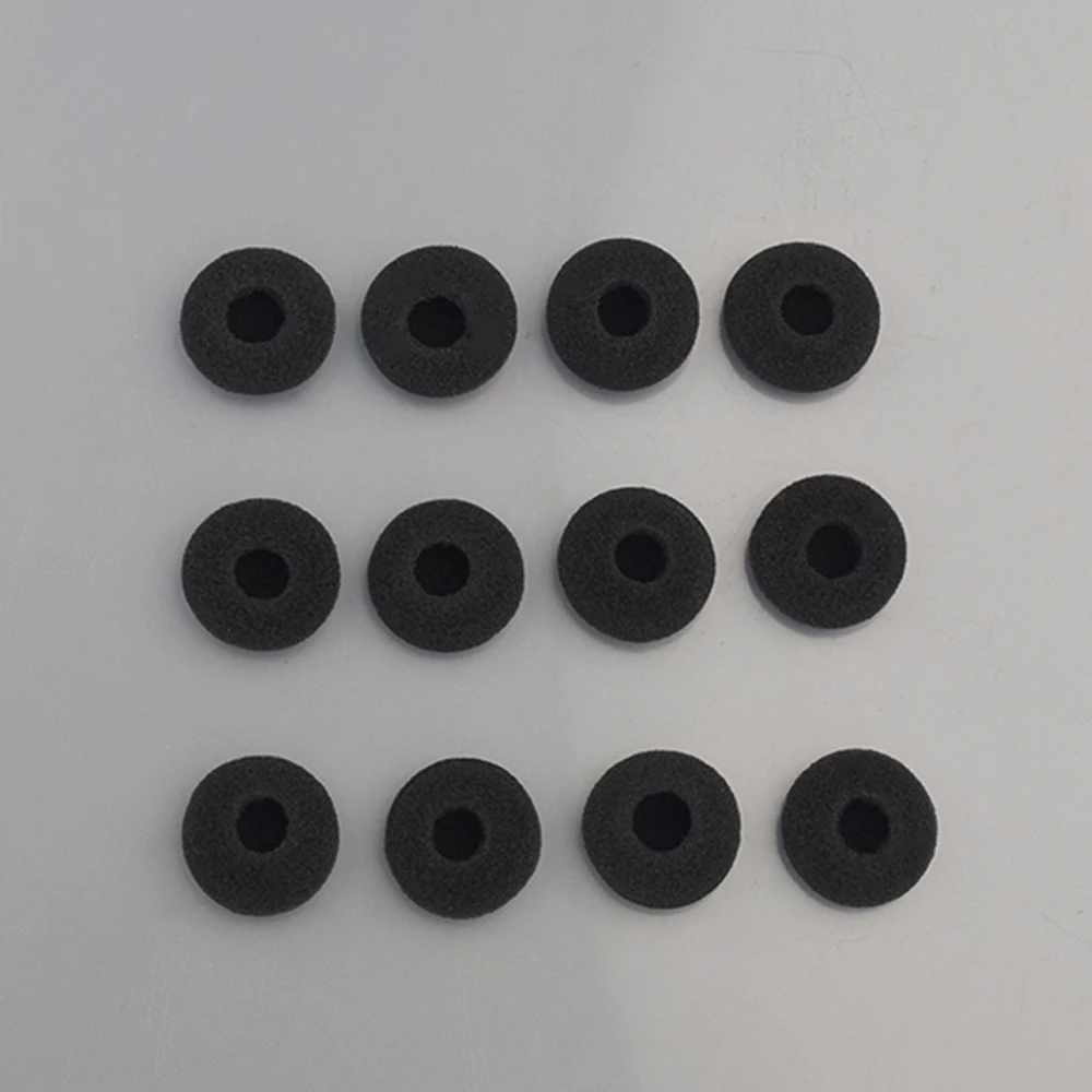 QIGOM 12pcs 이어 패드 커버 블루투스 이어폰 유선 헤드셋 MP3 MP4 스폰지 보호 커버 18MM 이어 패드 교체