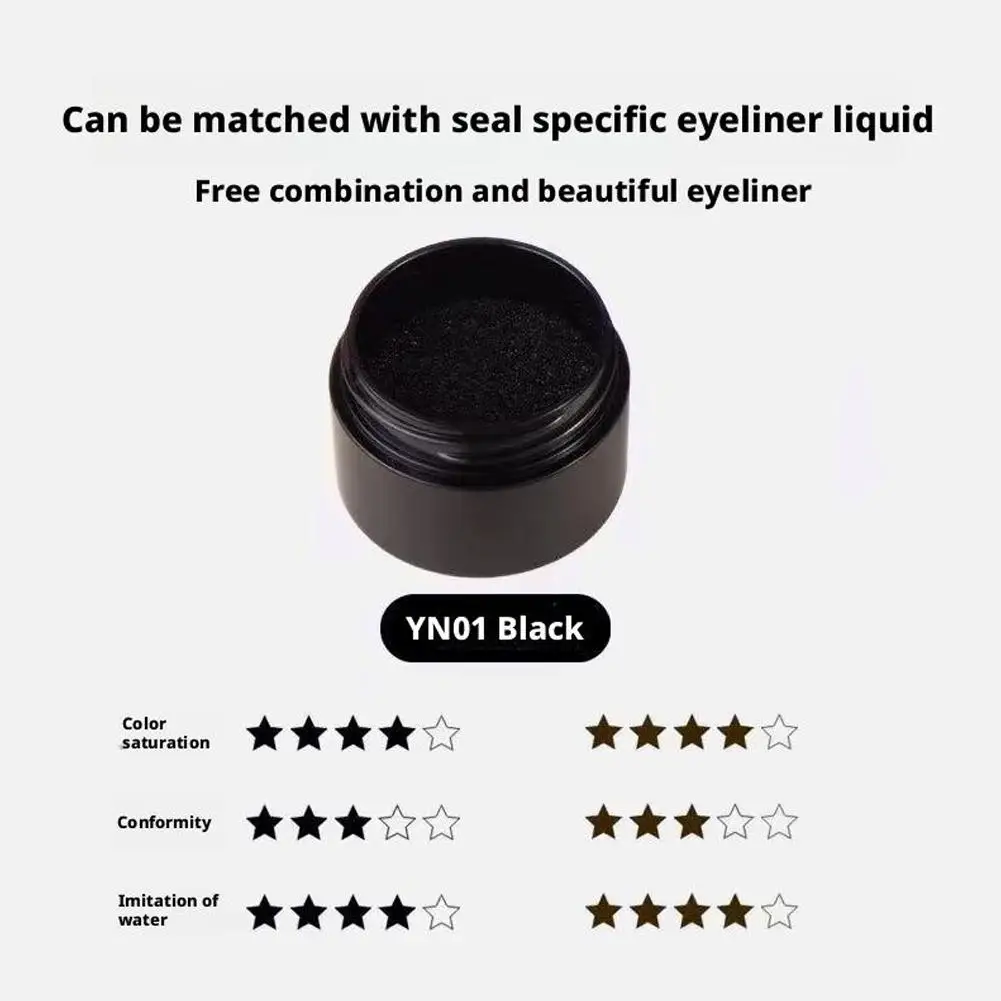 Wasserdicht Einfache Eyeliner Stempel Langlebige doppelseitige Wimpern Vorlage Mit Tinte Paste Schwarz Eye Liner Stempel Für Beginn U8o1