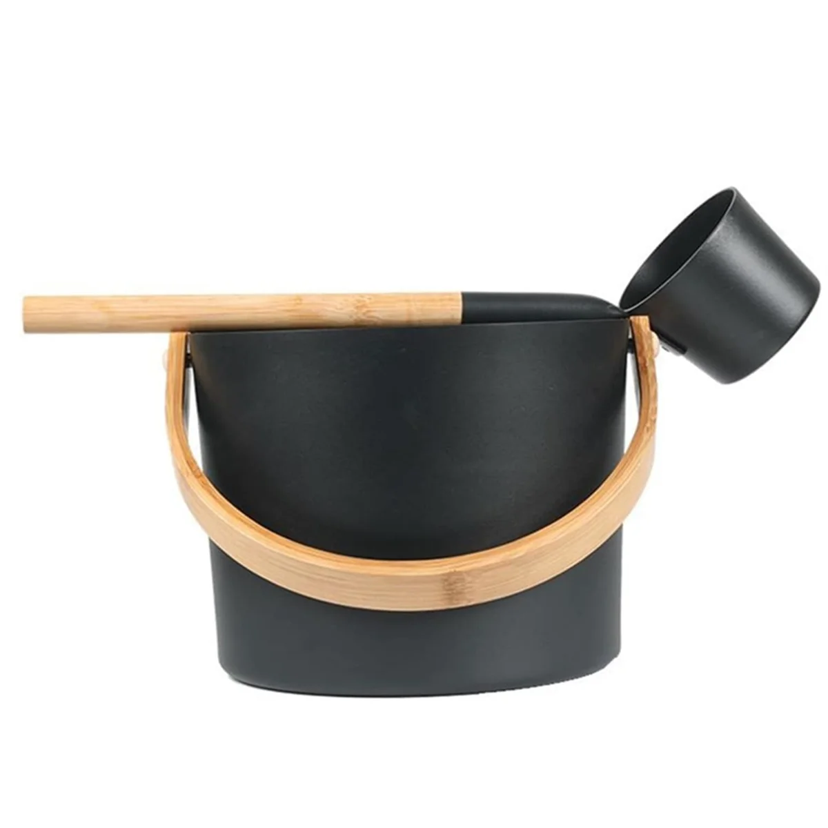 Finnish Sauna Aluminum Bucket, Long-Handled Spoon Set, Sauna Bucket, Bathroom, Sauna Steam Room Accessories