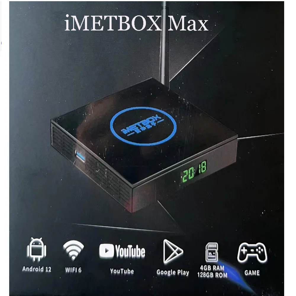 [Genuine] iMETBOX Max 4GB+128GB 8K Super Android12 TV box Dual wifi Hot in korea Japan USA CA SG thailand MY TW PK Ubox EVPAD 6P