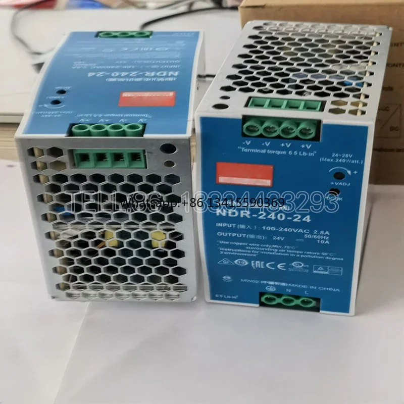 

NDR-240-24 NDR-240-48 Switch Power Supply 220V to 24V Rail 48V DC Regulated DRP Transformer Motor PLC
