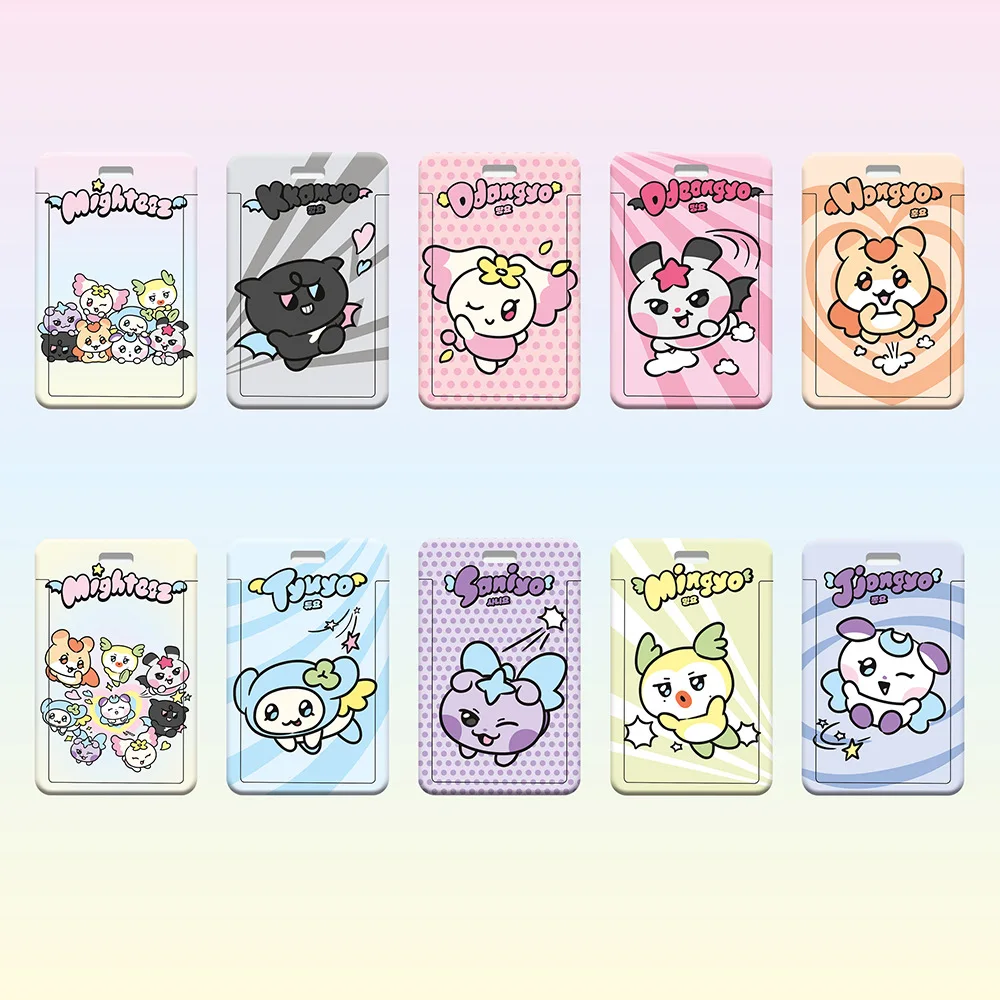 

2025 Kpop ATEEZ New Korean Style Cartoon Card Holder Student ID Set Bus Meal Card Chest Plate Student Meal Card Customization