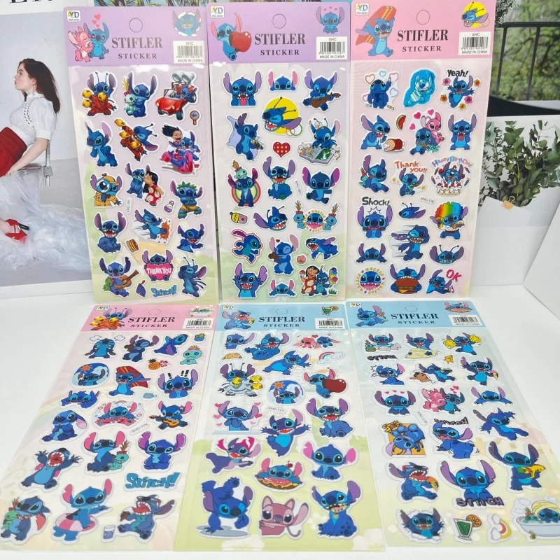 

60pcs/lot Kawaii Disney Stitch Stickers Creative Scrapbooking DIY Diary Decorative Stationery Sticker Album Stick Label
