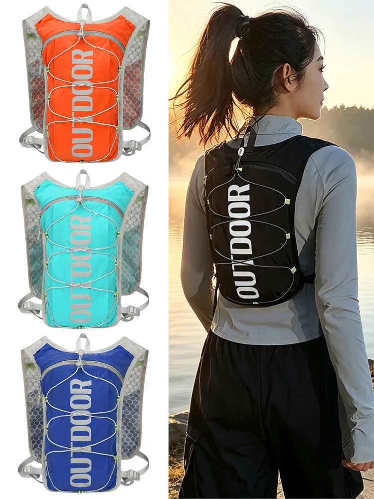 AliExpress XCVADQ 1pcs Water Bottle Backpack for Women&Men,Ultra Lightweight Water Backpack for Running Cycling Hiking Camping