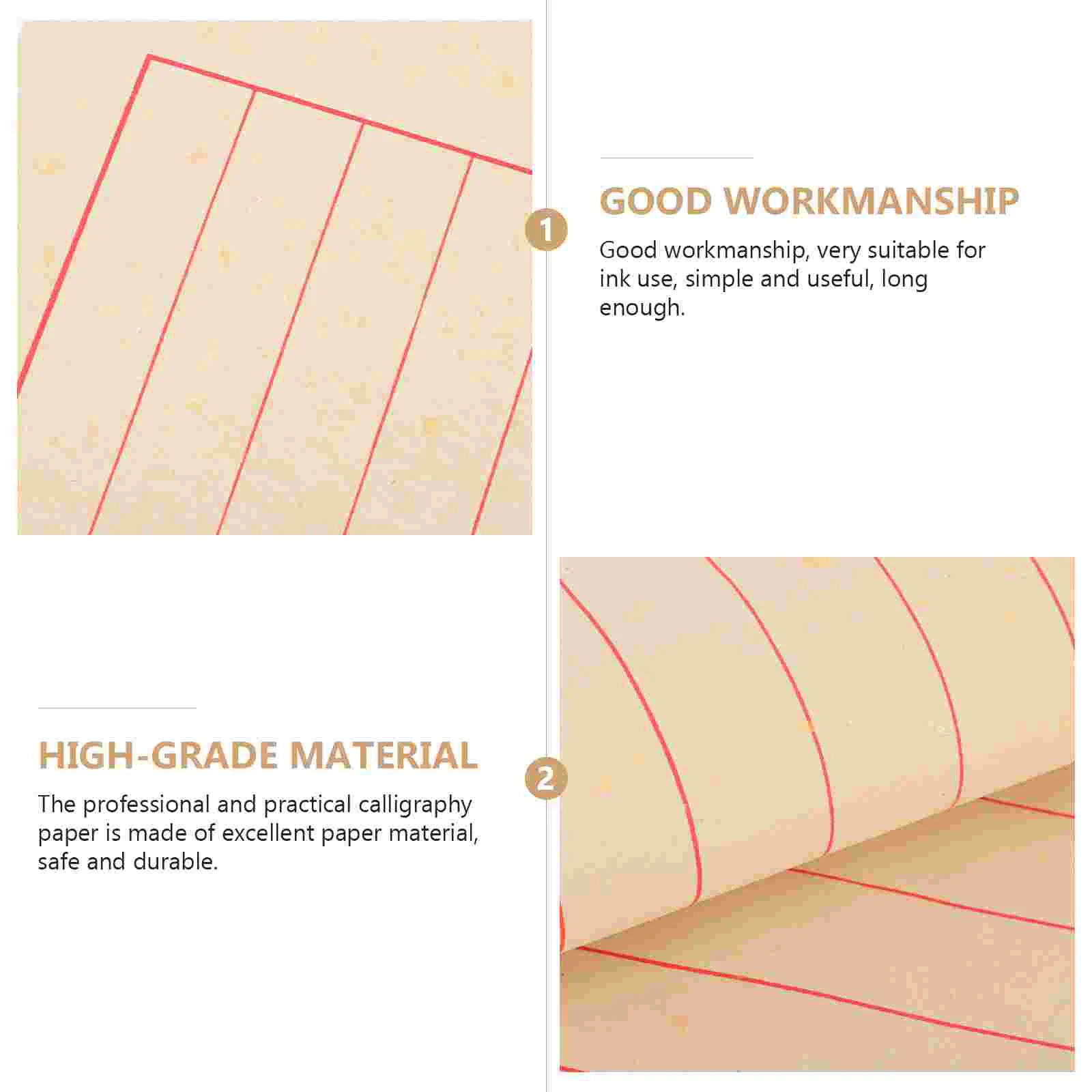 50 Sheets Rice Paper Calligraphy for Practice Stationery Writing Supplies Painting