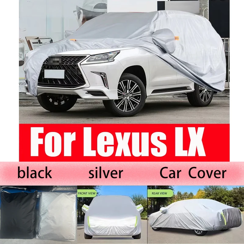 

Full Car Covers Outdoor Protection Snow Cover Sunshade Waterproof Dustproof Oxford Cloth For Lexus LX 470 570 Accessories