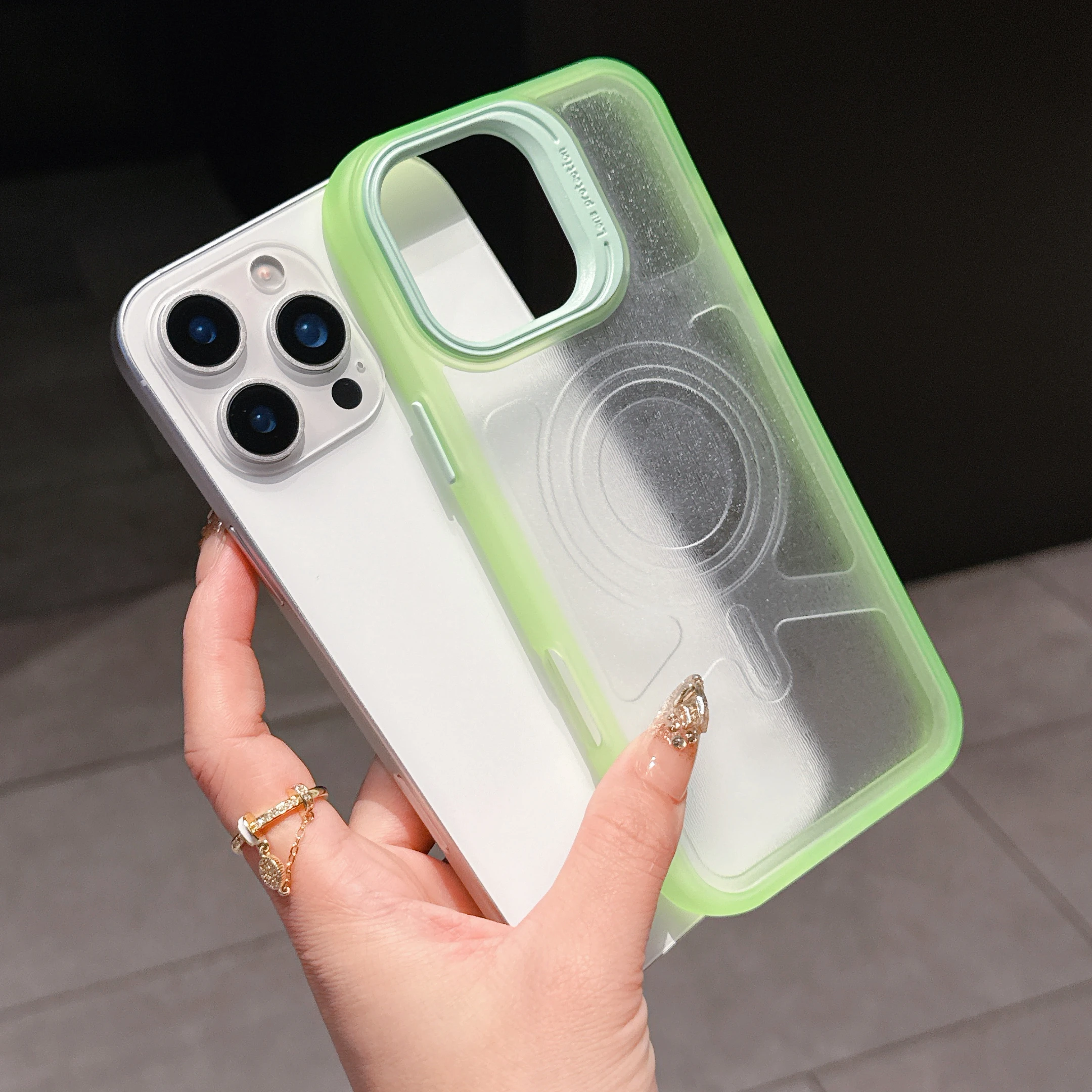 Ins المتخصصة الكورية نمط بريق جراب هاتف آيفون 16 برو 15 زائد 14 برو ماكس 13 12 برو ماكس سليم التغطية الكاملة الأزواج #2