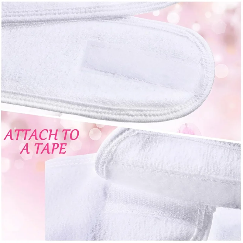 

AFOURT-30 Pack Спа повязка на голову для лица, косметологическая повязка для волос для женщин, регулируемое эластичное полотенце для макияжа, спортивного душа