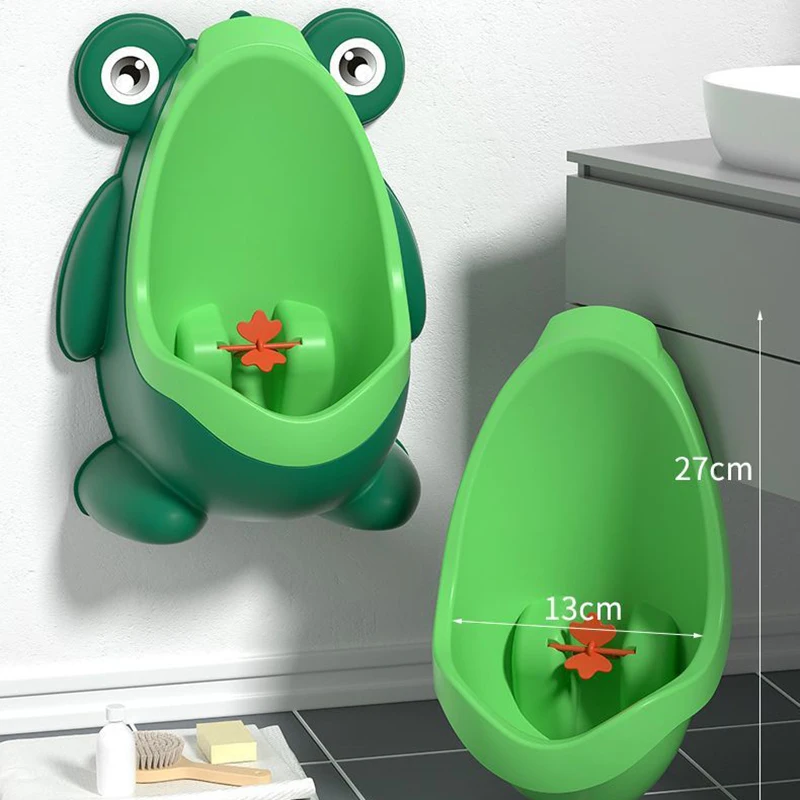 Cute Frog Potty Training orinatoio Boy With Fun miring Target, Toilet orinatoio Trainer, bambini Stand Vertical Pee Infant Toddler