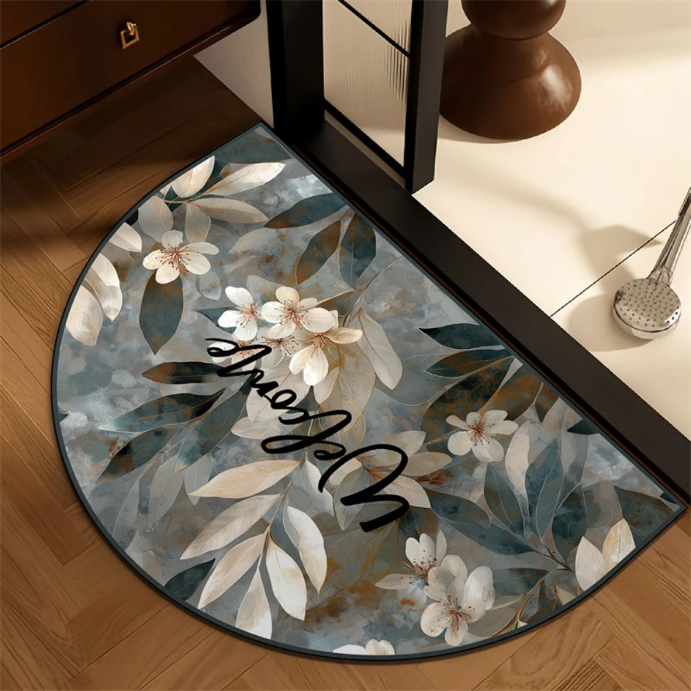 Grey Sketch Leaf Monogram semi - Home Bathroom Scene recension och pris