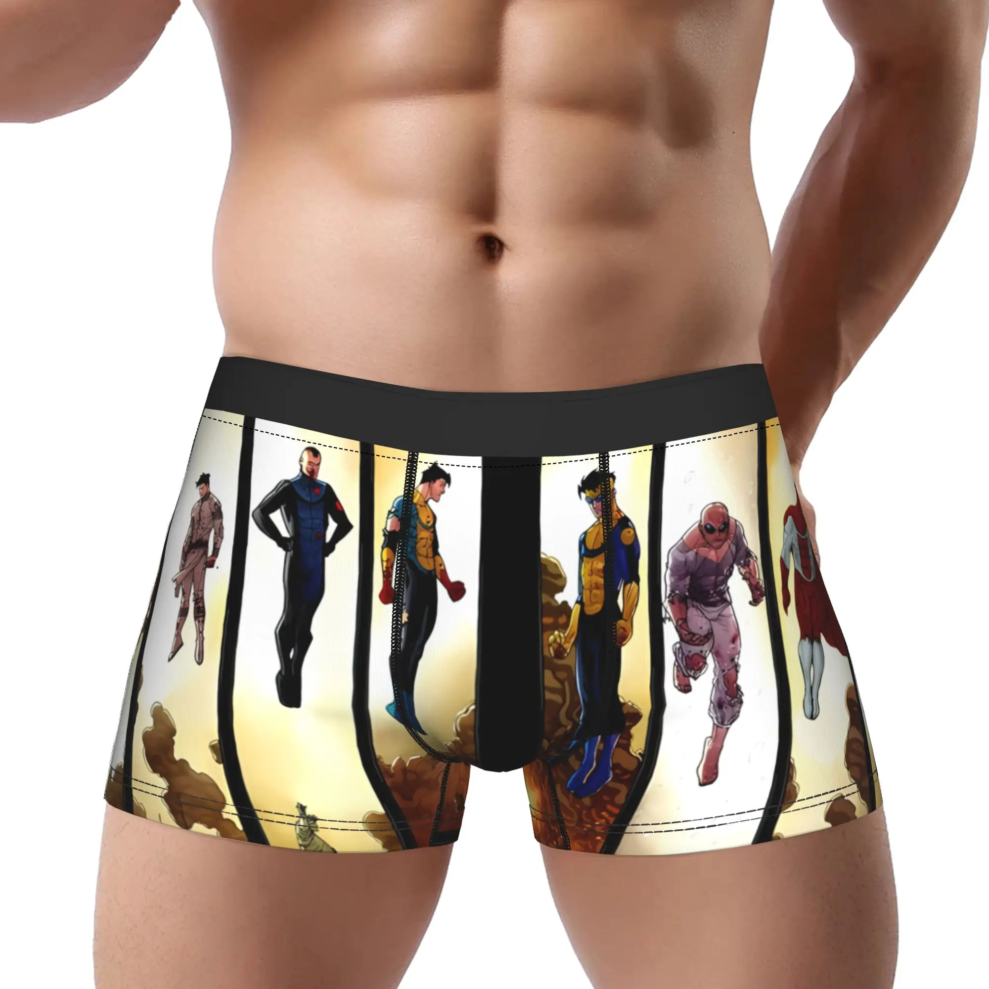 1piece Guardians Of Globe I-Invincible Comic Underpants Breathbale Panties Man Underwear Comfortable Shorts
