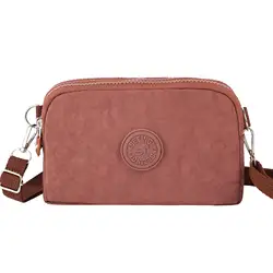 Women small mobile phone bag New simple nylon waterproof crossbody bag lady shoulder bag