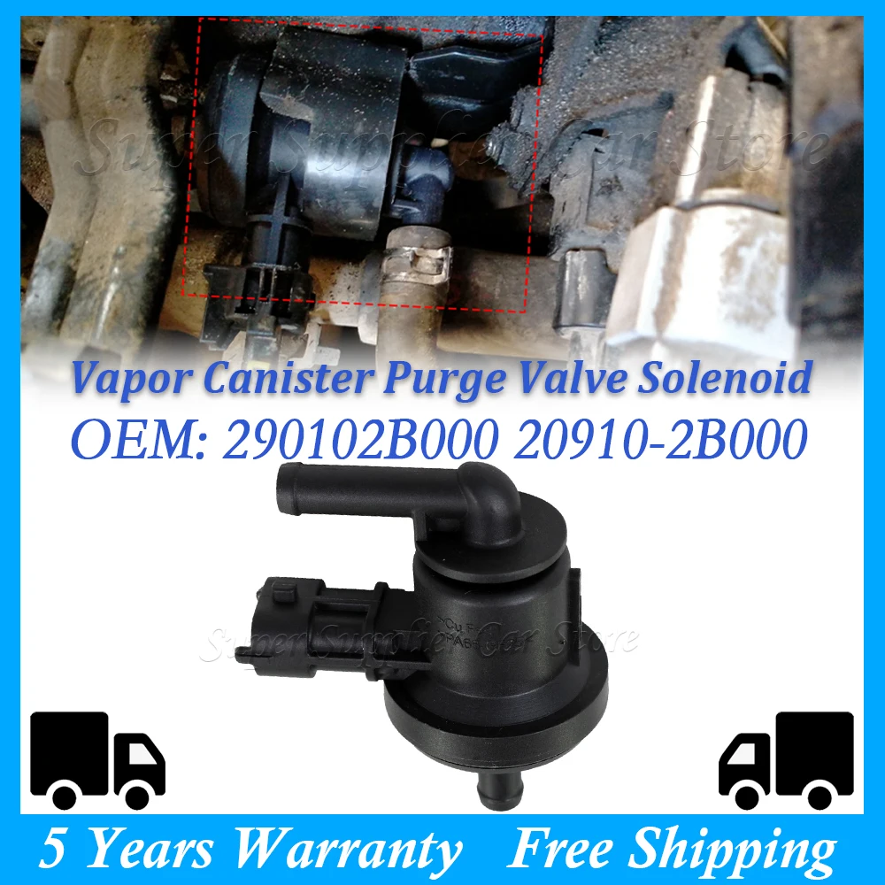 1PC Nuovo Vapore Valvola di Spurgo Solenoide Adatto Per hyundai Elantra Per kia Soul forte Accessori Auto 20910-2B000 290102B000