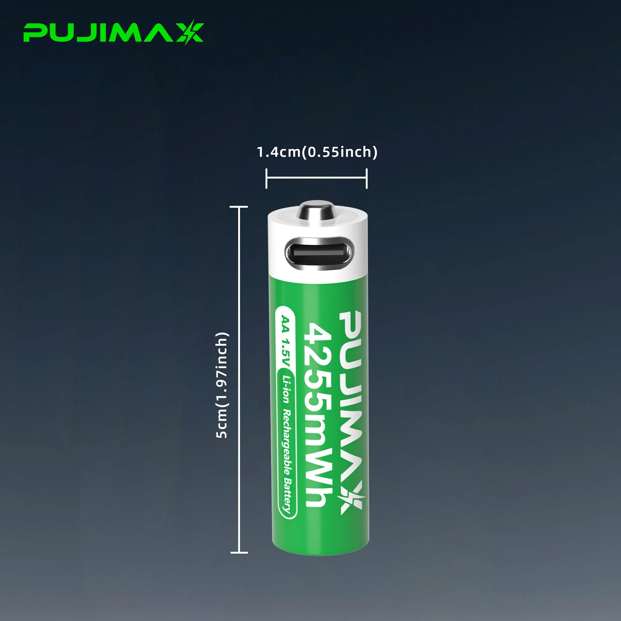 PUJIMAX 6/4pcs AA4255mWh Rechargeable Lithium Battery. 1.5V Stable Voltage. Suitable for Alarm Clocks, Remote Controls, Doorbells, Came