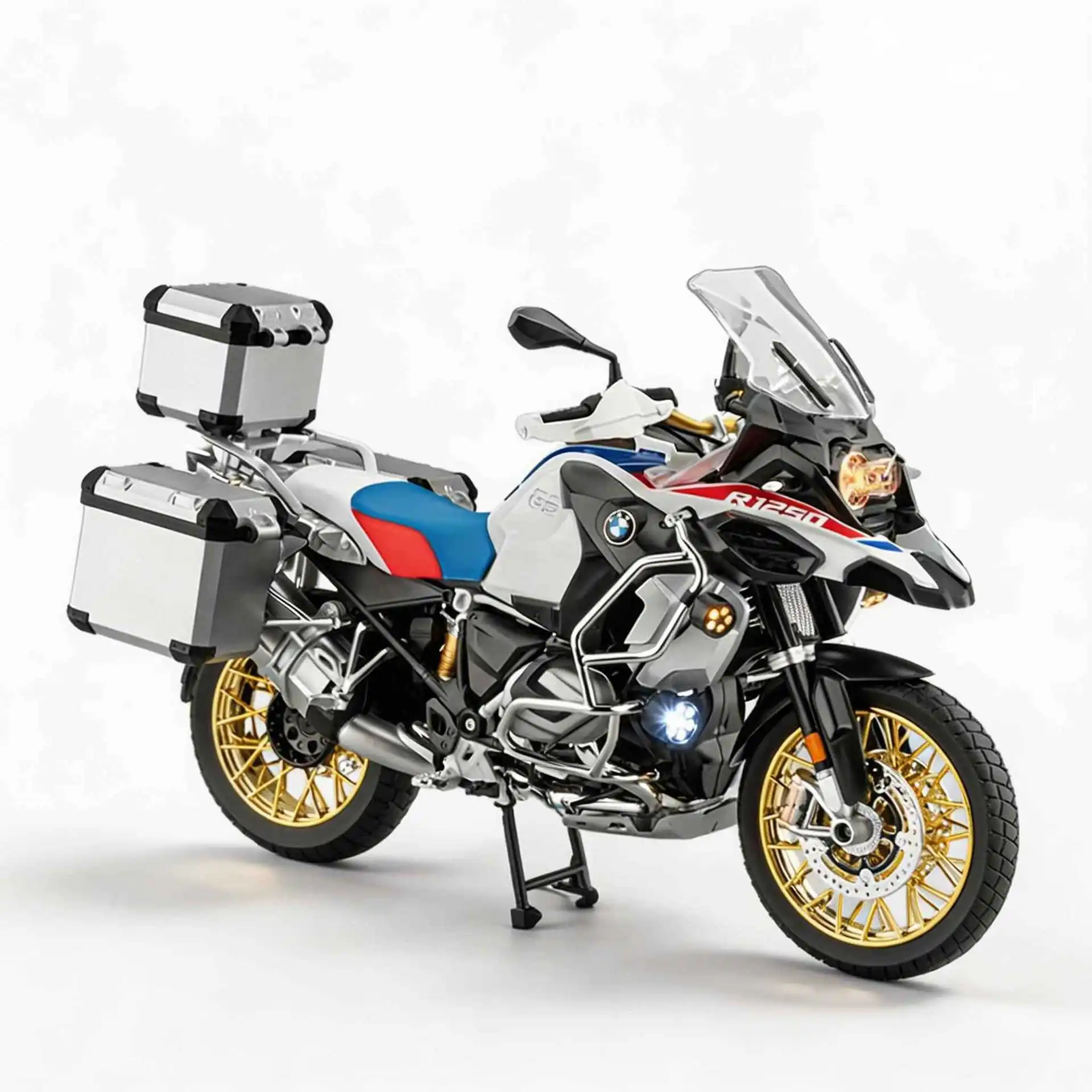 1:6 Alloy Metal Diecast Model Motorcycle Compatible With BMW R 1250 GS Adventure Simulation Collection Birthday Gifts Fro Friend