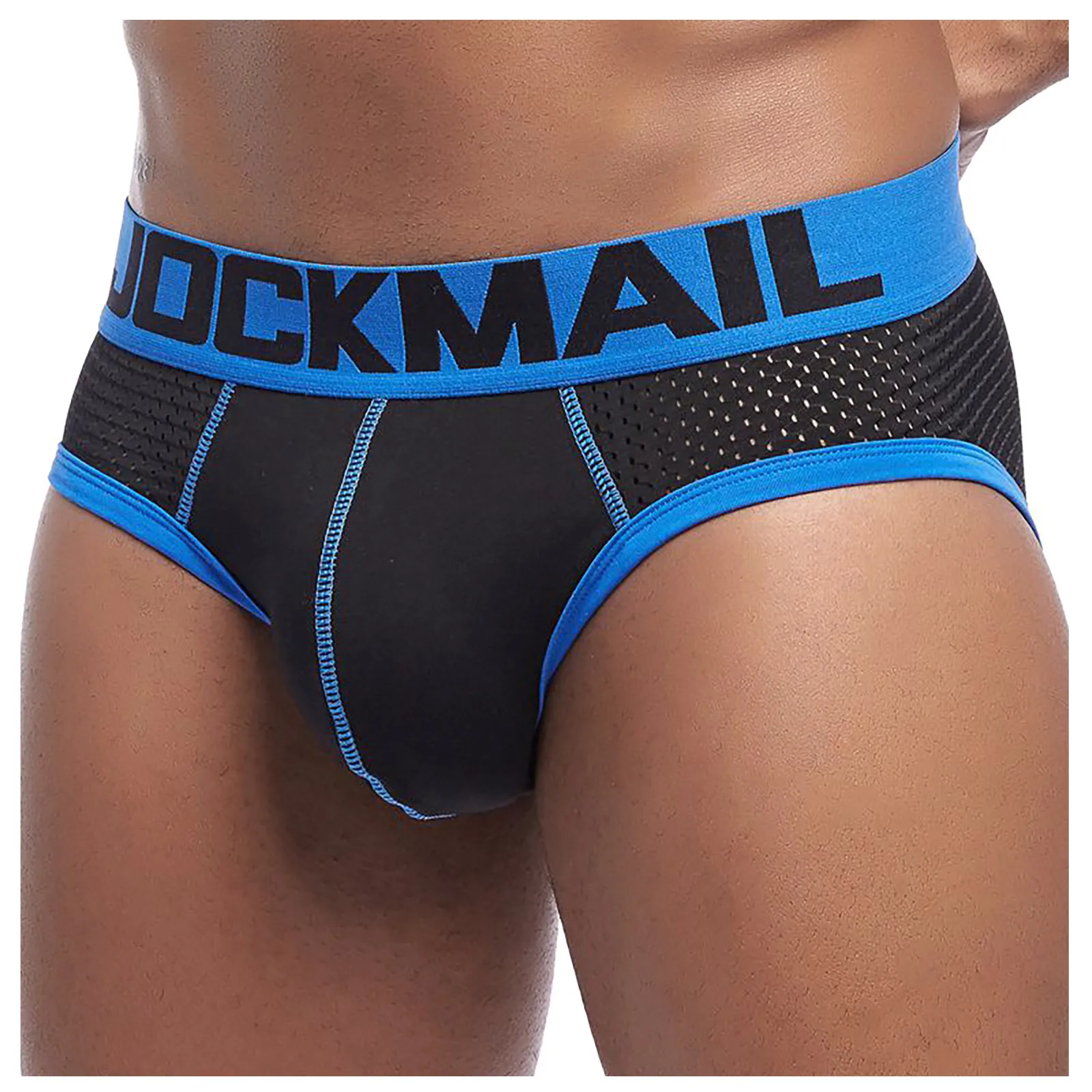 Jockmail Men\'S Briefs Soft Comfortable Panties Shorts Mesh Breathable Panties Male Sport Stretch Underwear Sleepwear