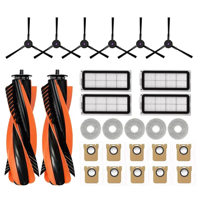 A59P New For JONR P20 Pro/T5 Pro Robot Vacuum Cleaner Replacement Accessories- Main Side Brush, Filters, Mop Pad Spare Parts