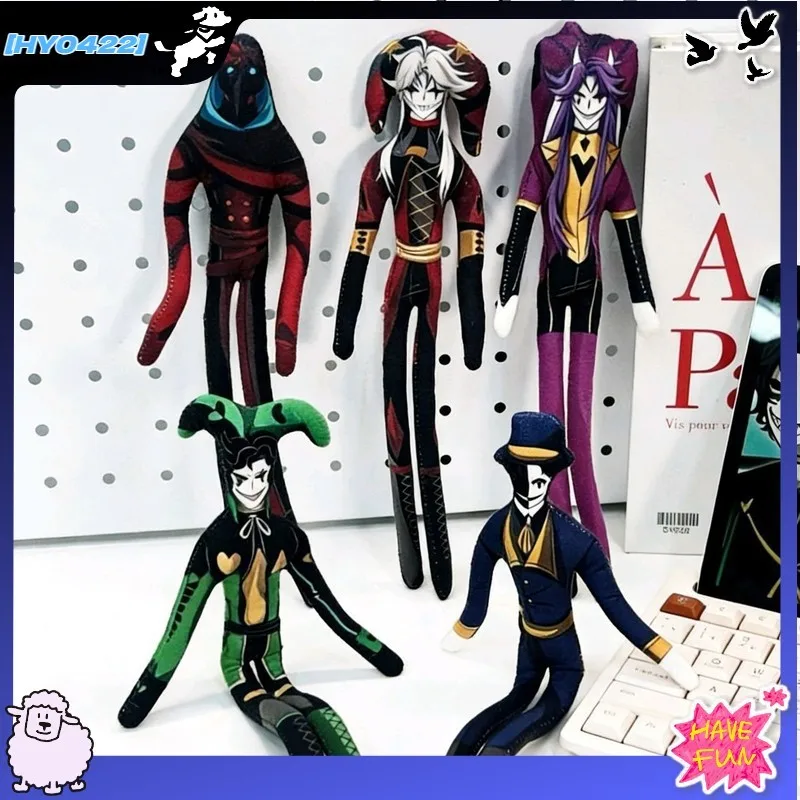 

Cartoon Interesting Gothic Circus Pierrot Jester Doll About 28cm Built In Wire Posable Double Sided Decor For Adult Collector