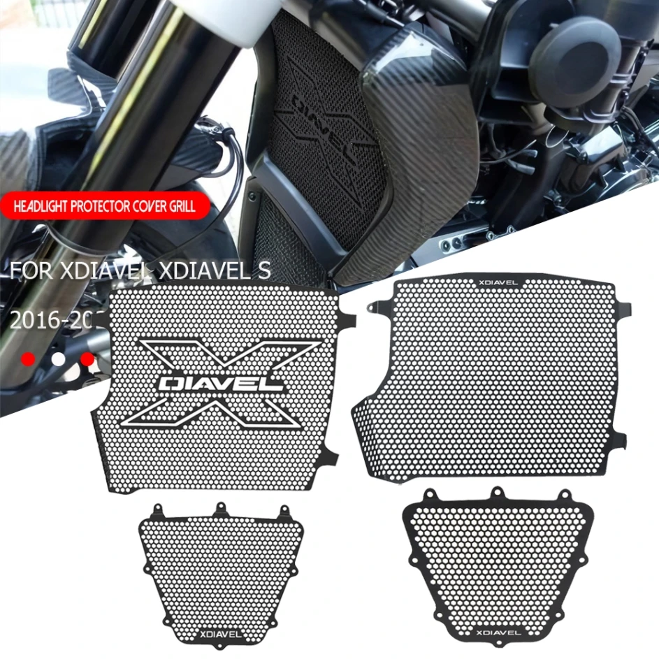 X DIAVEL X-DiavelS 2021-2024 2023 Radiator Grille Cover Oil Cooler Guard Set FOR Ducati XDiavelS 2016 2017 2018 2019 2020 2021