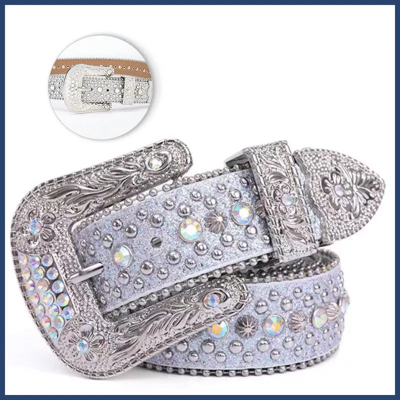 

Модный пояс с камнями, персонализированный женский ремень для джинсов и юбок с пряжкой-иглой