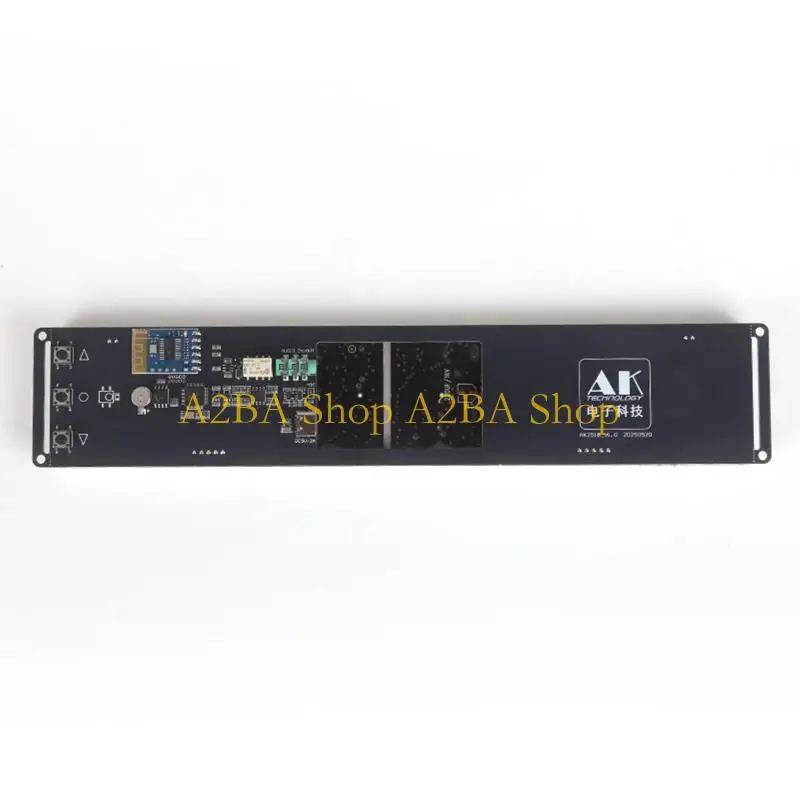 A2BA AK2518 Clock Music Spectrum LED Board with Wireless Link for DIY Desk Use
