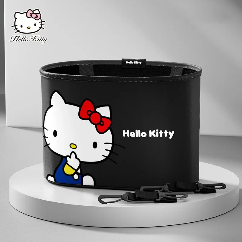 Sanrio Genuine Car Storage Box Hello Kitty Cartoon Seat Hanging Storage Bag Cute Car Decoration Supplies Accessories Gifts