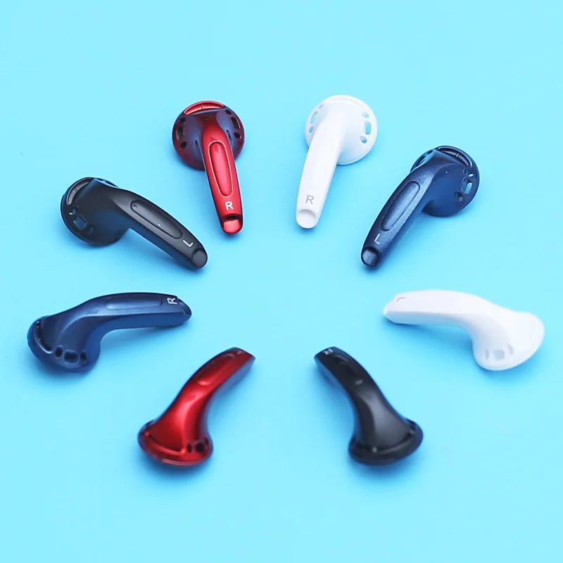 4 Pairs 15.4mm Earphone Shell Case MX500 DIY Speaker Unit Shell Case Flat Headphone Housing Baking Varnish Craft