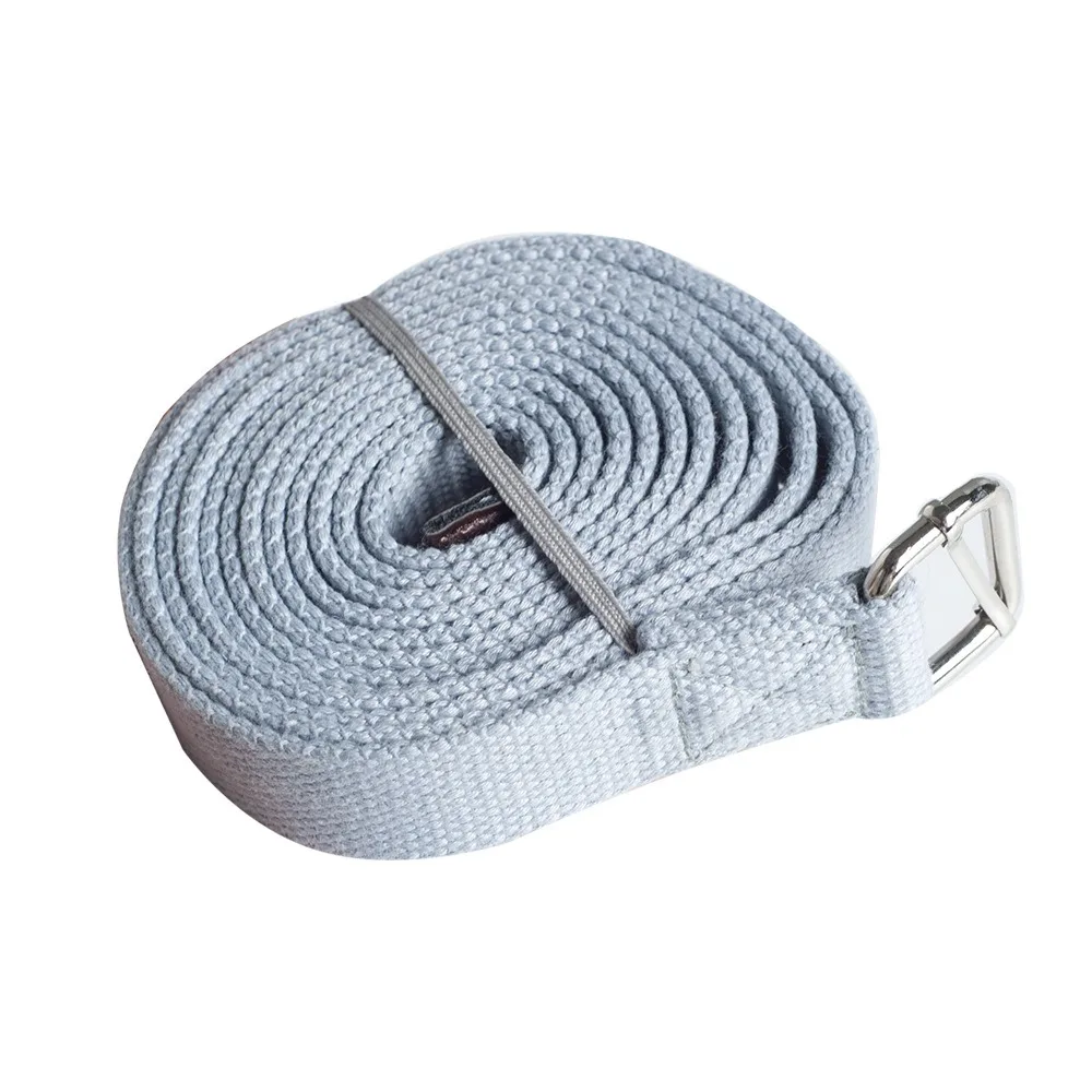 

New Stretching Tension Yoga Fitness Belts Practical Portable Yoga Belt Yoga Aids Brace with Yoga Cotton Belt